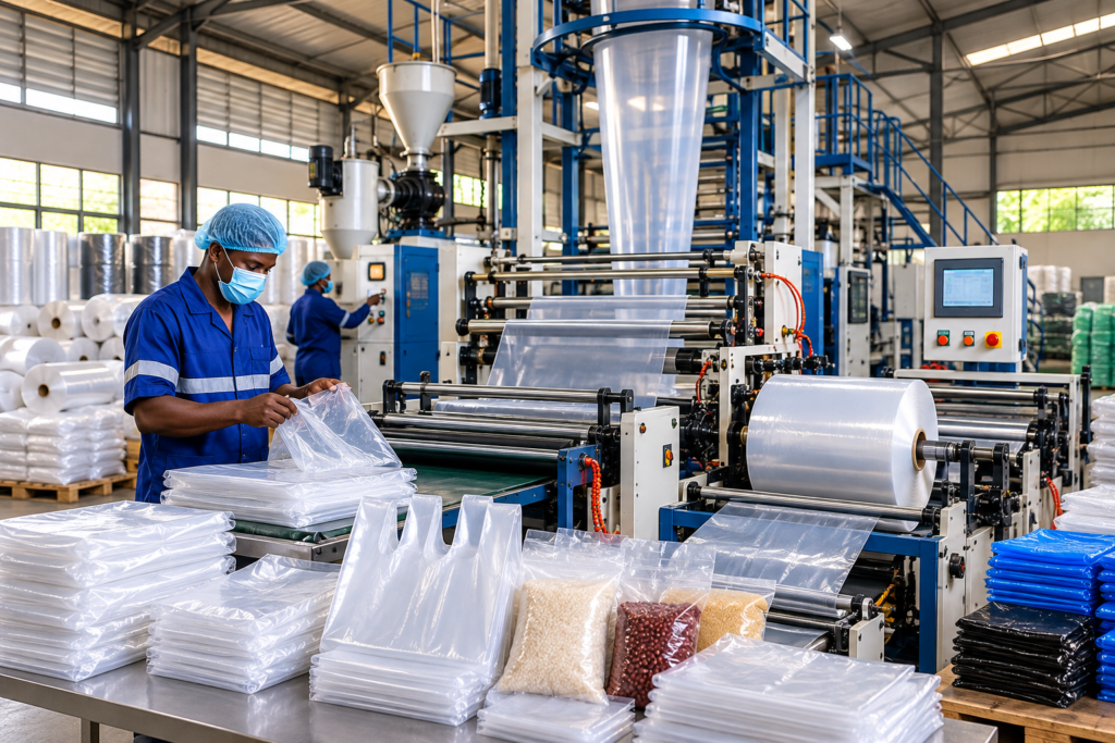 Unité de fabrication de sachets et films d'emballage en Afrique