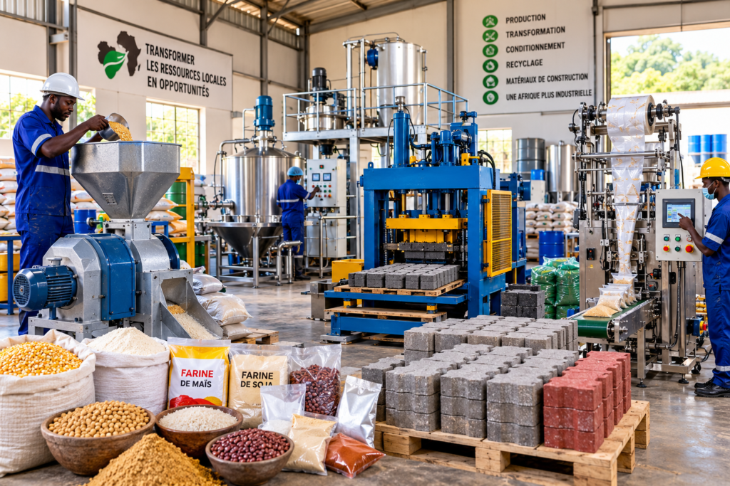 Machines pour créer une petite usine en Afrique